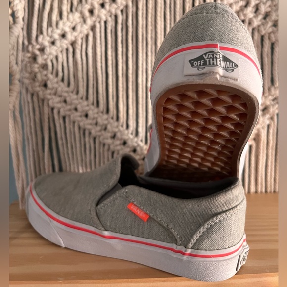 Jersey soft vans. Gray with pink stripe size 6 - Picture 6 of 8